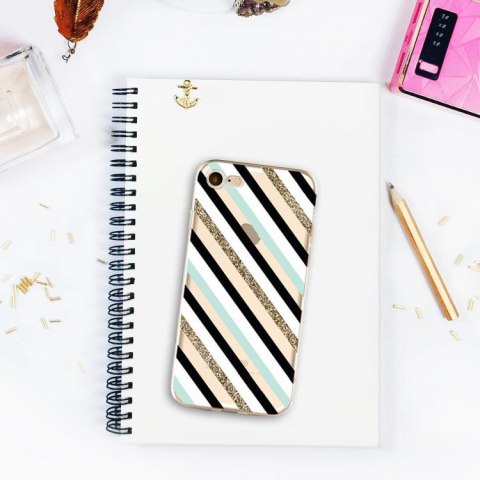 ETUI NA TELEFON IPHONE 5/5S - BLACK MINT GLITTER ETUI16WZ11 ETUI NA TELEFON IPHONE 5/5S - BLACK MINT GLITTER ETUI16WZ11