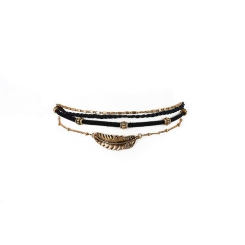 NASZYJNIK CHOKER BLACK GOLD N522 NASZYJNIK CHOKER BLACK GOLD N522