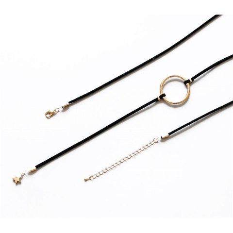 NASZYJNIK CHOKER KÓŁECZKO I GWIAZDKA N465 NASZYJNIK CHOKER KÓŁECZKO I GWIAZDKA N465