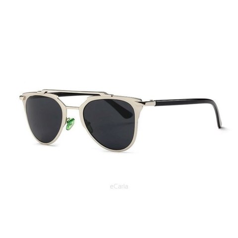 OKULARY PRZECIWSŁONECZNE LUSTRZANE MODEL SHINE SREBRNO-CZARNE OK6 OKULARY PRZECIWSŁONECZNE LUSTRZANE MODEL SHINE SREBRNO-CZARNE OK6
