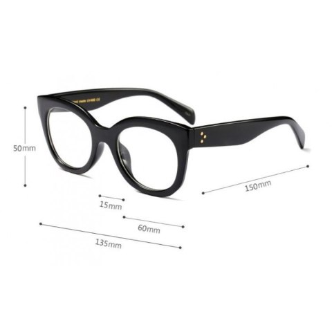 OKULARY "ZERÓWKI" RETRO KREMOWE OK130K OKULARY "ZERÓWKI" RETRO KREMOWE OK130K
