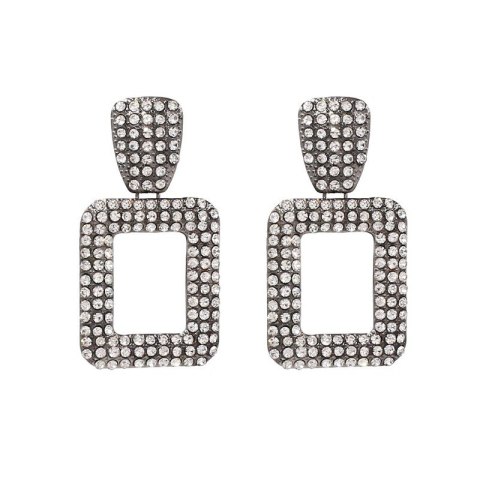 Kolczyki wiszące crystal grafit K1227 Kolczyki wiszące crystal grafit K1227