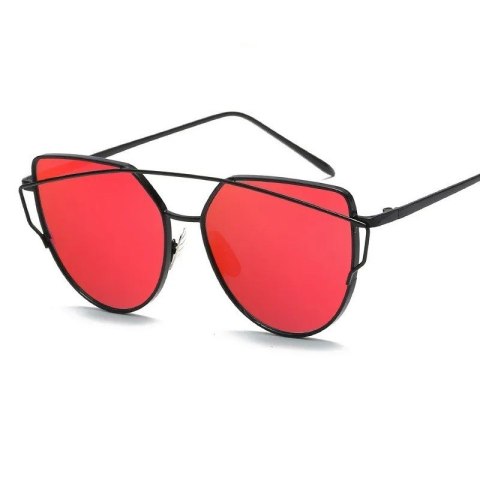 Okulary przeciwsłoneczne GLAM ROCK FASHION Lustrzanki Czerwone OK21WZ3 Okulary przeciwsłoneczne GLAM ROCK FASHION Lustrzanki Czerwone OK21WZ3