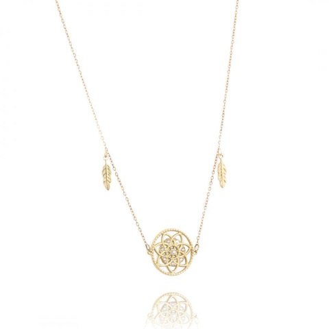 Naszyjnik stal chirurgiczna pozłacana 14k gold NST1408 Naszyjnik stal chirurgiczna pozłacana 14k gold NST1408