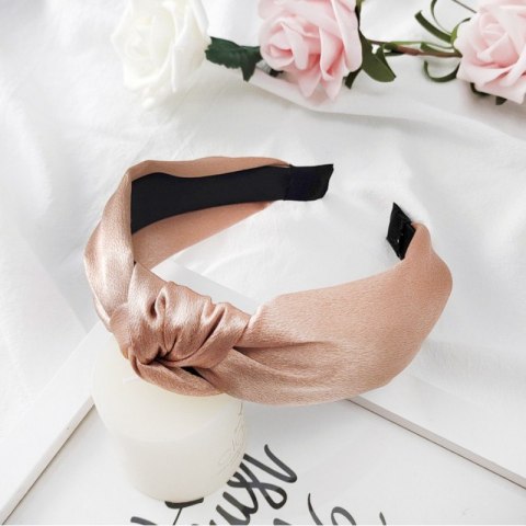 Opaska turban z materiału satynowa O228MOR Opaska turban z materiału satynowa O228MOR