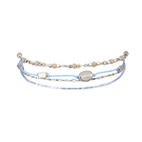 NASZYJNIK CHOKER BOHO BŁĘKIT N529 NASZYJNIK CHOKER BOHO BŁĘKIT N529