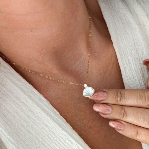 Naszyjnik stal chirurgiczna pozłacana 14k gold NST1615 Naszyjnik stal chirurgiczna pozłacana 14k gold NST1615