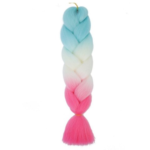 Syntetyczne włosy kolorowe 120 cm gęste ombre WLS35 Syntetyczne włosy kolorowe 120 cm gęste ombre WLS35