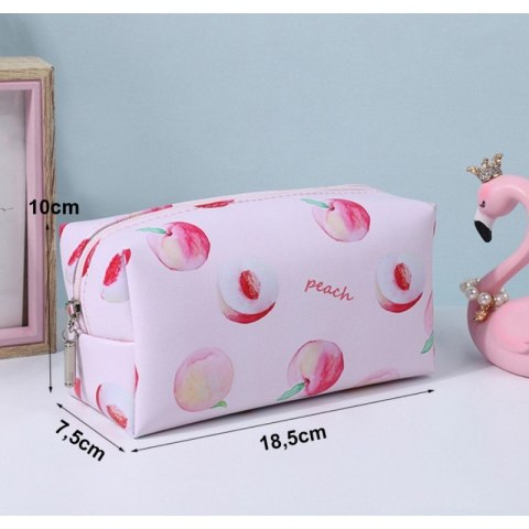 Folding oblong cosmetic bag peach KS77 Folding oblong cosmetic bag peach KS77