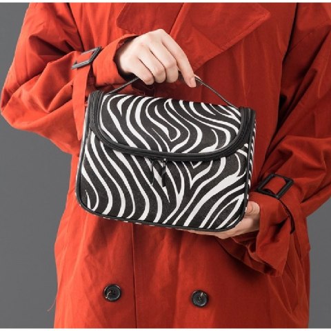 Kosmetyczka rozkładana kuferek zebra KS76 Kosmetyczka rozkładana kuferek zebra KS76