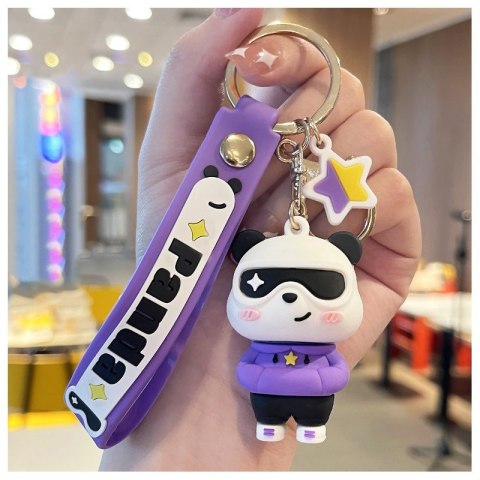 Brelok do kluczy PanDa w bluzie Fiolet BRL223 Brelok do kluczy PanDa w bluzie Fiolet BRL223