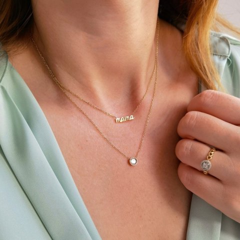 Naszyjnik stal chirurgiczna pozłacana 14k gold NST1388 Naszyjnik stal chirurgiczna pozłacana 14k gold NST1388