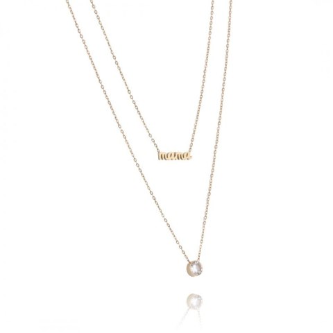 Naszyjnik stal chirurgiczna pozłacana 14k gold NST1388 Naszyjnik stal chirurgiczna pozłacana 14k gold NST1388