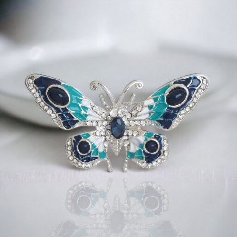 Broszka ozdobna KRYSZTAŁOWA MOTYL BZ112 Broszka ozdobna KRYSZTAŁOWA MOTYL BZ112