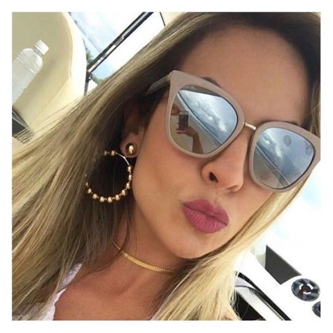 OKULARY "ZERÓWKI" RETRO GLITER SZARE OK129WZ7 OKULARY "ZERÓWKI" RETRO GLITER SZARE OK129WZ7