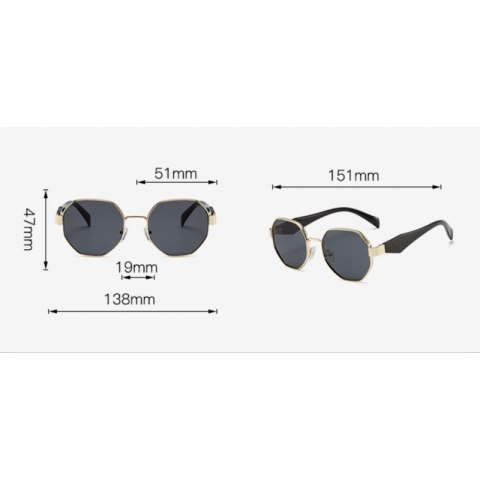 Okulary przeciwsłoneczne ELEGANT PAZUR BLACK OK380 Okulary przeciwsłoneczne ELEGANT PAZUR BLACK OK380