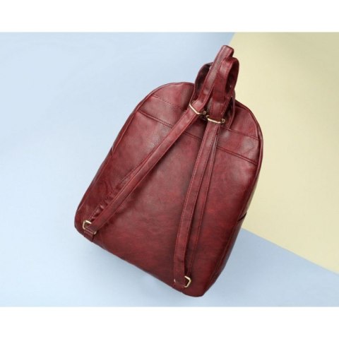 PLECAK DAMSKI BORDOWY PL116BOR PLECAK DAMSKI BORDOWY PL116BOR