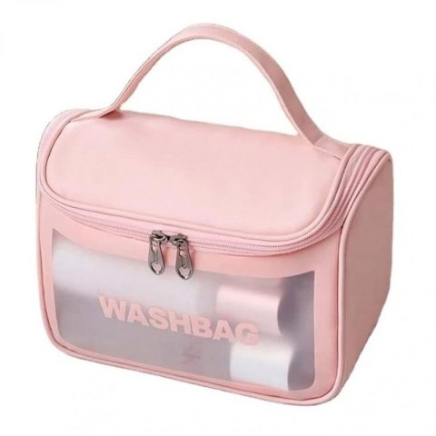 Kosmetyczka rozkładana WASHBAG kuferek różowy KS46R Kosmetyczka rozkładana WASHBAG kuferek różowy KS46R