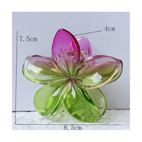 Spinka do włosów klamra XL kwiat OMBRE 7,5x8cm SP319 Spinka do włosów klamra XL kwiat OMBRE 7,5x8cm SP319