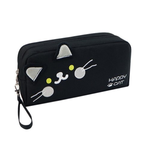 Duży PIÓRNIK wielofunkcyjny dwukomorowy czarny HAPPY CAT PR12 Duży PIÓRNIK wielofunkcyjny dwukomorowy czarny HAPPY CAT PR12