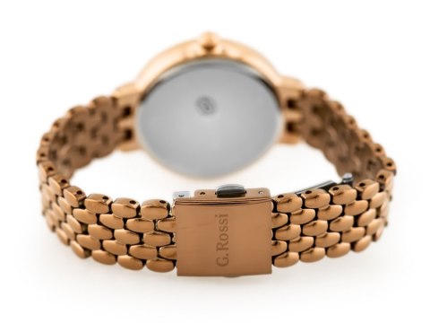 ZEGAREK G. ROSSI - 11775B (zg769f) rose gold/brown + BOX ZEGAREK G. ROSSI - 11775B (zg769f) rose gold/brown + BOX