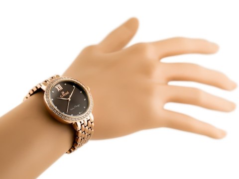 ZEGAREK G. ROSSI - 11775B (zg769f) rose gold/brown + BOX ZEGAREK G. ROSSI - 11775B (zg769f) rose gold/brown + BOX