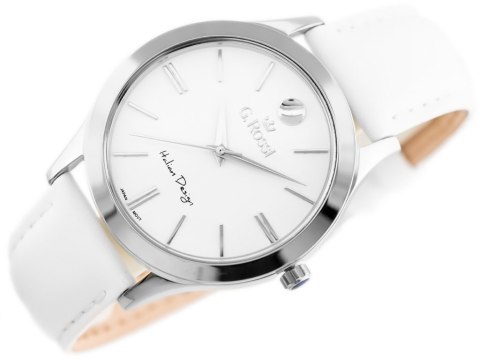 ZEGAREK G. ROSSI - 10398A-3C1 (zg783a) s./white + BOX ZEGAREK G. ROSSI - 10398A-3C1 (zg783a) s./white + BOX