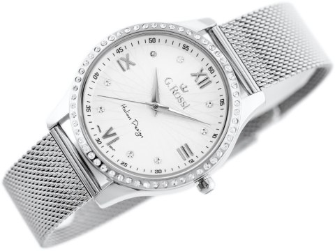 ZEGAREK G. ROSSI - 6748B-3C1 (zg788a) silver + BOX ZEGAREK G. ROSSI - 6748B-3C1 (zg788a) silver + BOX