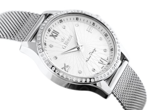 ZEGAREK G. ROSSI - 6748B-3C1 (zg788a) silver + BOX ZEGAREK G. ROSSI - 6748B-3C1 (zg788a) silver + BOX