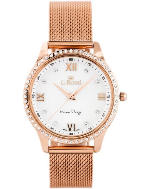 ZEGAREK G. ROSSI - 6748B-3D3 (zg788d) rose gold + BOX ZEGAREK G. ROSSI - 6748B-3D3 (zg788d) rose gold + BOX