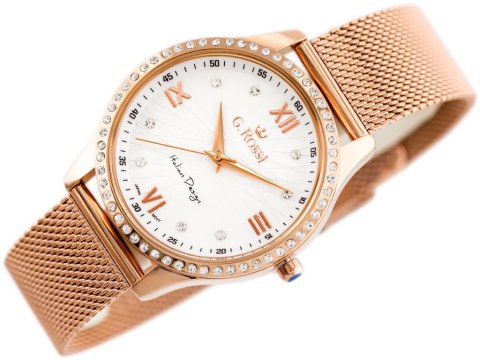 ZEGAREK G. ROSSI - 6748B-3D3 (zg788d) rose gold + BOX ZEGAREK G. ROSSI - 6748B-3D3 (zg788d) rose gold + BOX