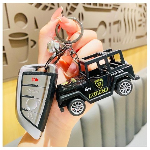 Brelok do kluczy POLICE PATROL auto policyjne czarne BRL304 Brelok do kluczy POLICE PATROL auto policyjne czarne BRL304