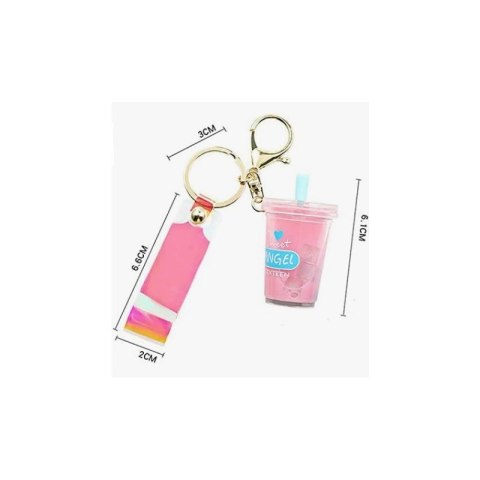 Brelok do kluczy Shake przelewowy Bubble Tea 6,1 x 3,6 cm z opalizującą smyczą TURKUS BRL332TUR Brelok do kluczy Shake przelewowy Bubble Tea 6,1 x 3,6 cm z opalizującą smyczą TURKUS BRL332TUR