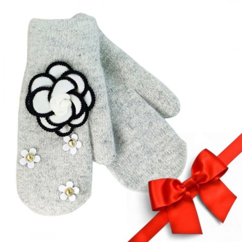 RĘKAWICZKI CUTE REK109 szare RĘKAWICZKI CUTE REK109 szare