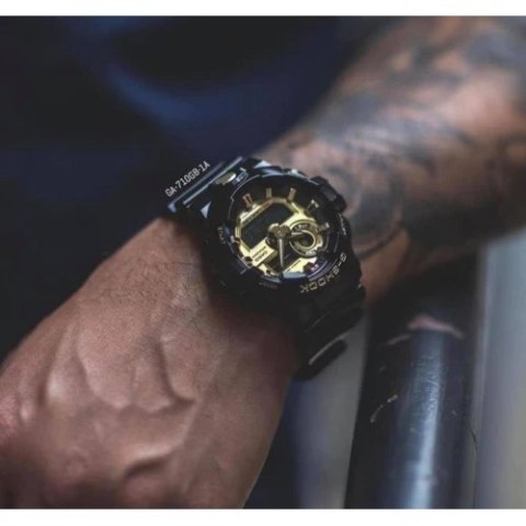 ZEGAREK MĘSKI CASIO G-SHOCK GA-710GB-1AER (zd140b) ZEGAREK MĘSKI CASIO G-SHOCK GA-710GB-1AER (zd140b)