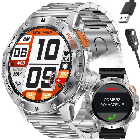 SMARTWATCH MĘSKI GRAVITY GT22-2 - AMOLED, DODATKOWY PASEK (sg030b) SMARTWATCH MĘSKI GRAVITY GT22-2 - AMOLED, DODATKOWY PASEK (sg030b)