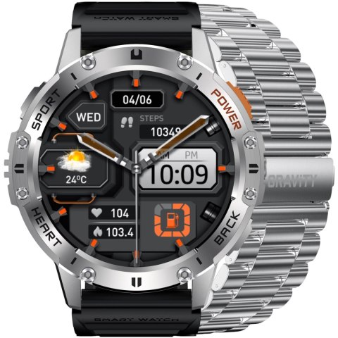 SMARTWATCH MĘSKI GRAVITY GT22-2 - AMOLED, DODATKOWY PASEK (sg030b) SMARTWATCH MĘSKI GRAVITY GT22-2 - AMOLED, DODATKOWY PASEK (sg030b)