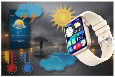 SMARTWATCH UNISEX GRAVITY GT3-6 - ROZMOWY BLUETOOTH, WŁASNE TARCZE (sg022f)
