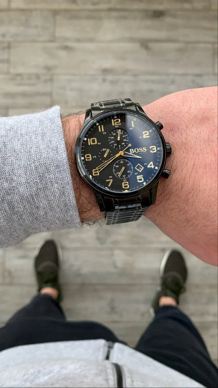 ZEGAREK MĘSKI HUGO BOSS 1513275 - AEROLINER CHRONO (zh020a)