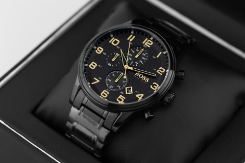 ZEGAREK MĘSKI HUGO BOSS 1513275 - AEROLINER CHRONO (zh020a)