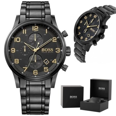 ZEGAREK MĘSKI HUGO BOSS 1513275 - AEROLINER CHRONO (zh020a)