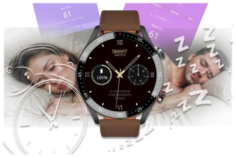 SMARTWATCH MĘSKI GRAVITY GT4-6 - WYKONYWANIE POŁĄCZEŃ, KROKOMIERZ (sg023f)