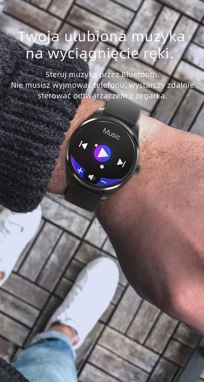 SMARTWATCH MĘSKI G. Rossi SW012-1 black/black + dodatkowa BRANSOLETA (sg007a)