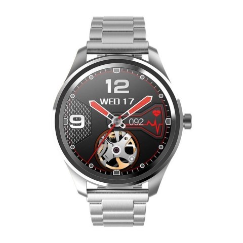 SMARTWATCH MĘSKI G. Rossi SW012-2 silver/black + dodatkowa BRANSOLETA (sg007b)