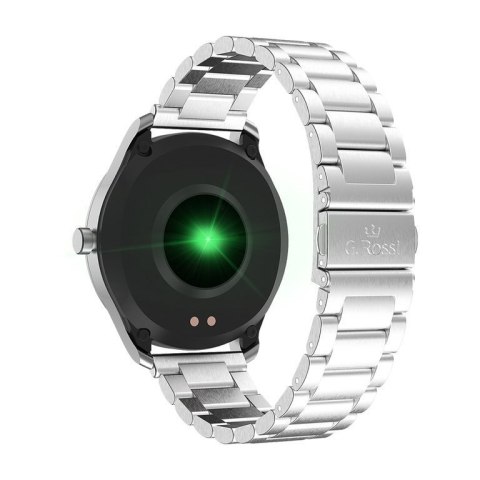 SMARTWATCH MĘSKI G. Rossi SW012-2 silver/black + dodatkowa BRANSOLETA (sg007b)