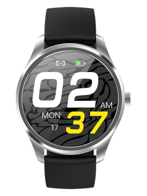 SMARTWATCH MĘSKI G. Rossi SW012-2 silver/black + dodatkowa BRANSOLETA (sg007b)