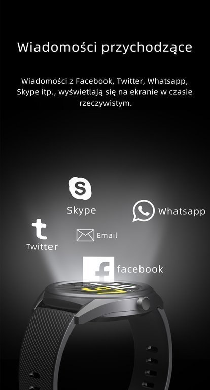 SMARTWATCH MĘSKI G. Rossi SW012-2 silver/black + dodatkowa BRANSOLETA (sg007b)