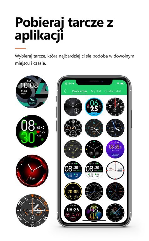 SMARTWATCH MĘSKI G. Rossi SW018-3 black/black (sg012c) WŁASNE TARCZE