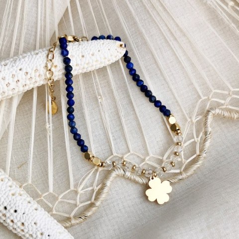 Bransoletka na rękę stal chirurgiczna pozłacana 14k złotem BST1423 Bransoletka na rękę stal chirurgiczna pozłacana 14k złotem BST1423