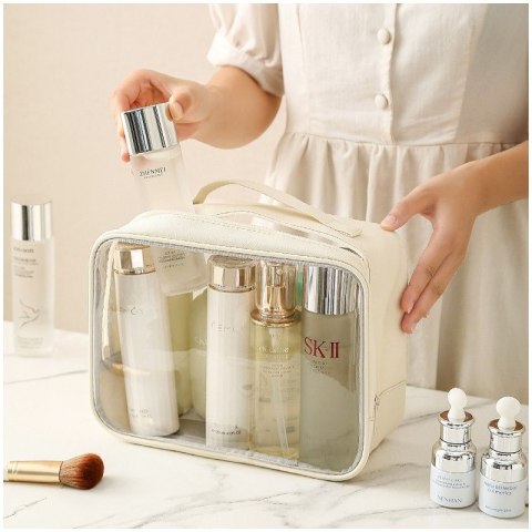 Kosmetyczka organizer na kosmetyki różowa 26x20x11cm KS105WZ2 Kosmetyczka organizer na kosmetyki różowa 26x20x11cm KS105WZ2